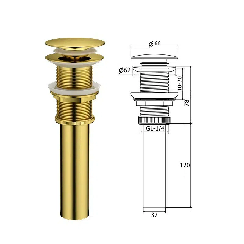Drain Pipe Clip - Push Down Pop Up Drain Bathroom