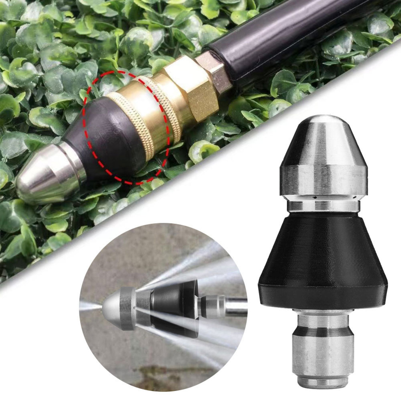 3/8 '' Cleaning Nozzle Pressur - огляд і ціна Drain Pipe Clip