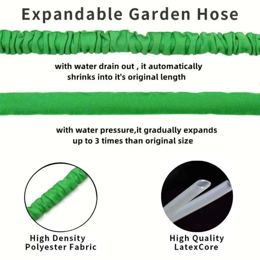 25FT-100FT Garden Hose Expanda - огляд і ціна Flexible Hose Braided