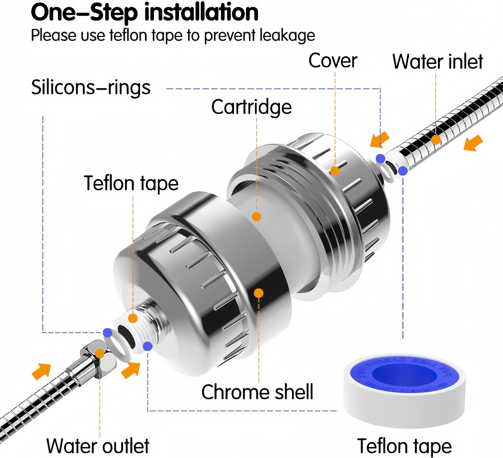 15/20/25/30 Layer Filter Stage - огляд і ціна Shower Valve Cartridge