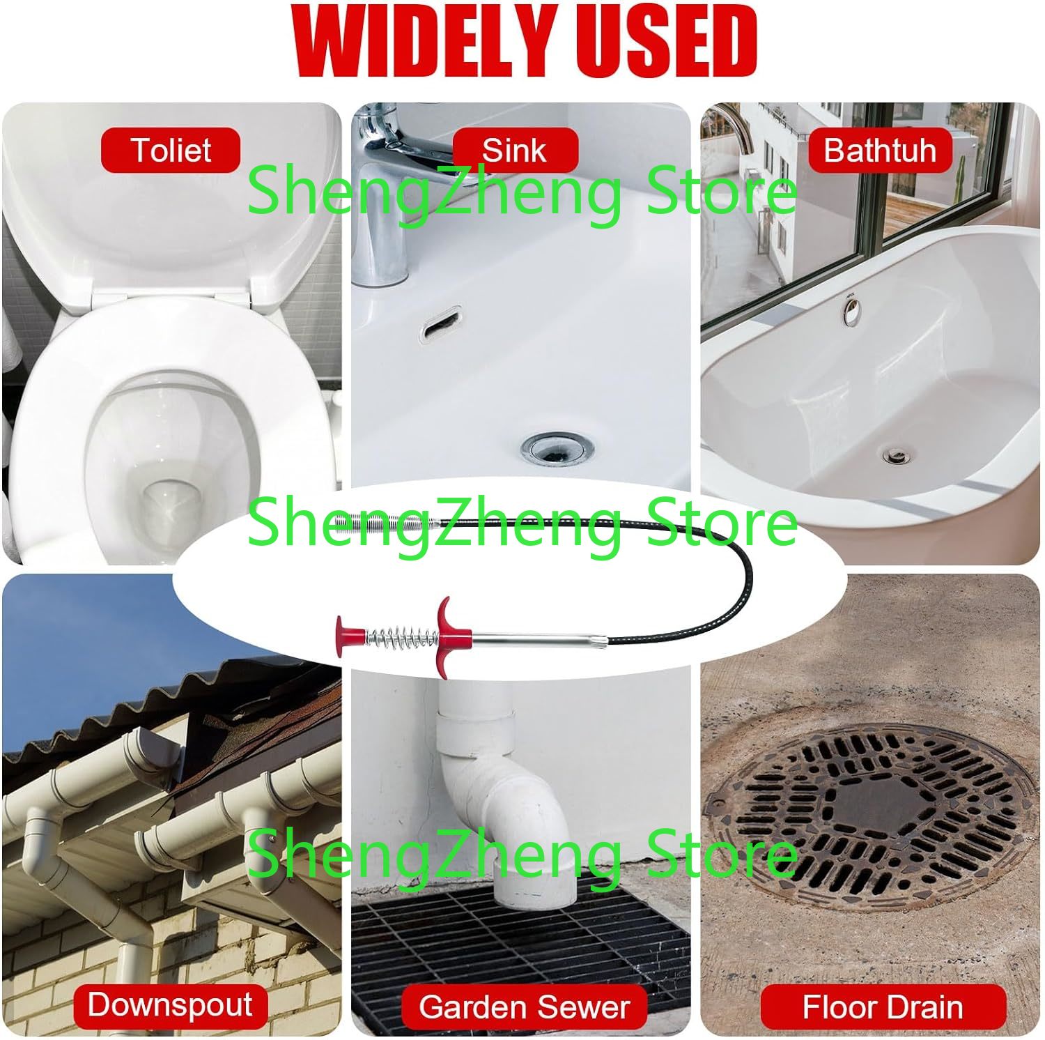 1Pcs Drain Snake Hair Drain Cl - огляд і ціна Drain Snake Flexible