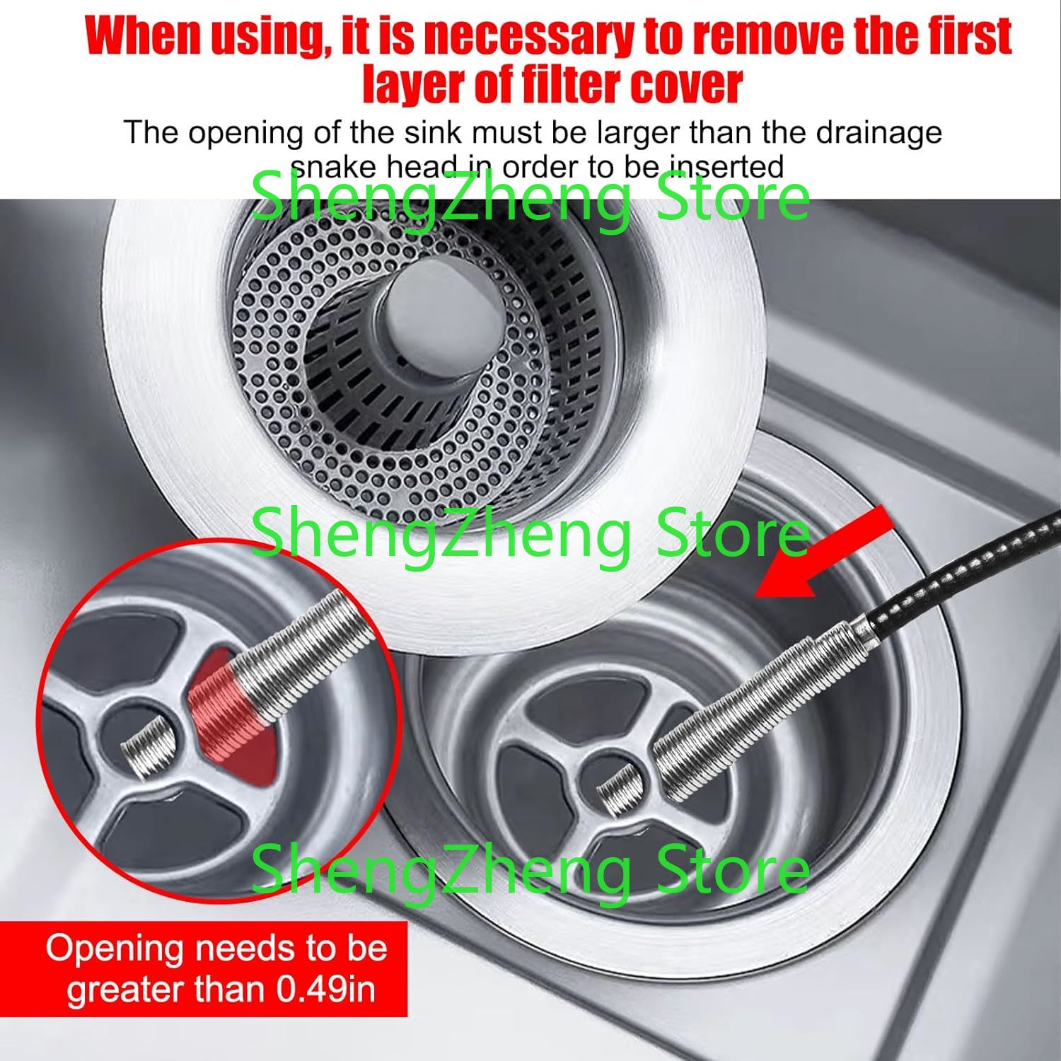 1Pcs Drain Snake Hair Drain Cl - огляд і ціна Drain Snake Flexible