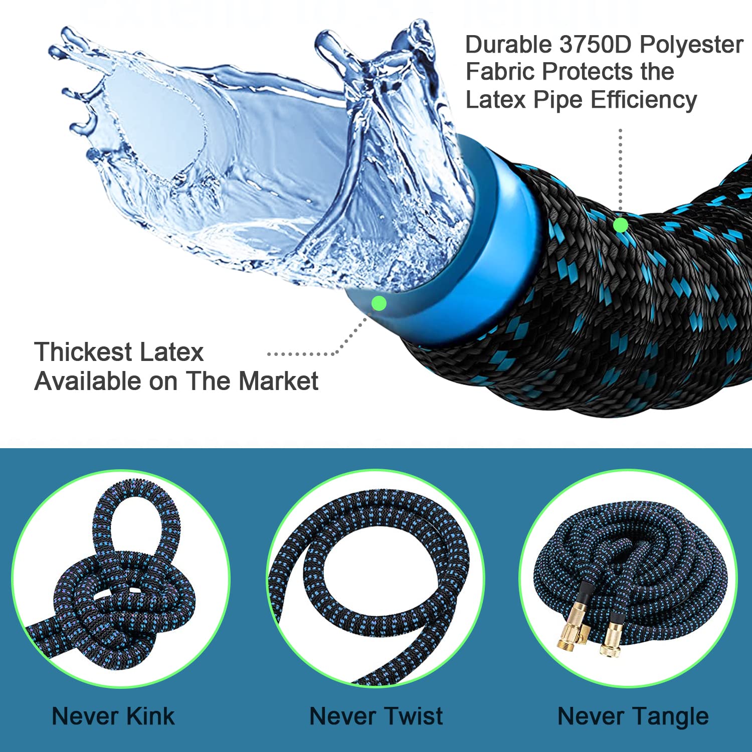 Expandable Garden Hose 75 ft W - огляд і ціна Flexible Hose Braided