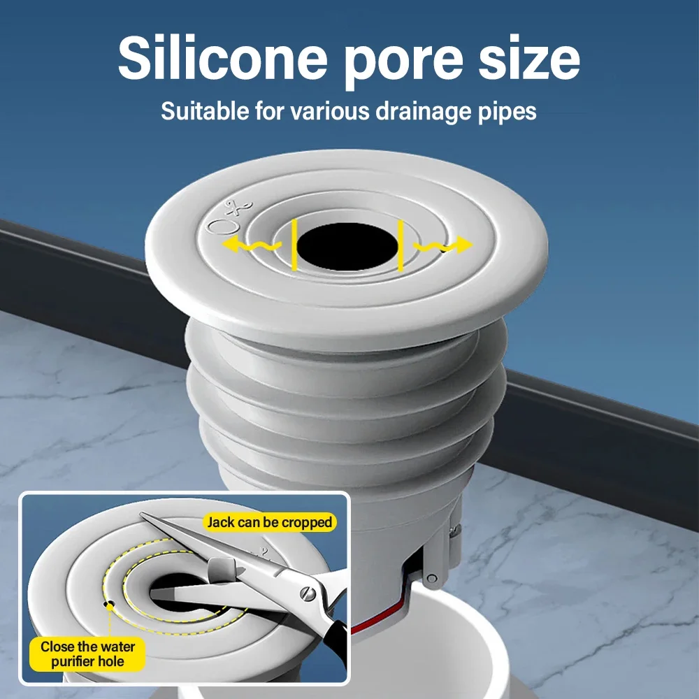 70-75mm Silicone Drains Kitche - огляд і ціна Drain Pipe Clip